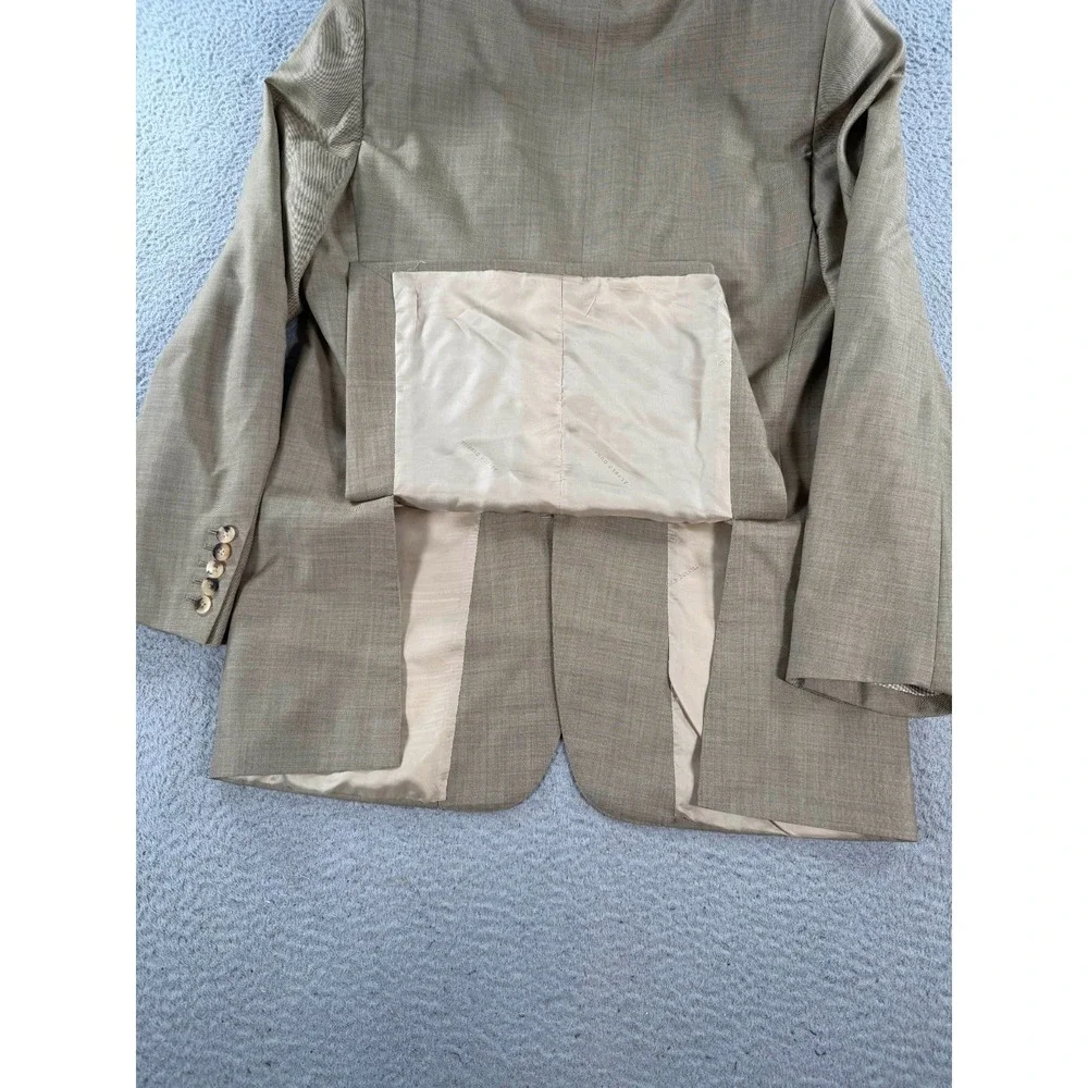 Alfred Dunhill Suit Men's Beige Wool 2 Button Quiet‎ Luxury Made In Italy